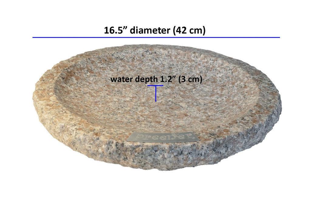 dimensions of granite garden oasis